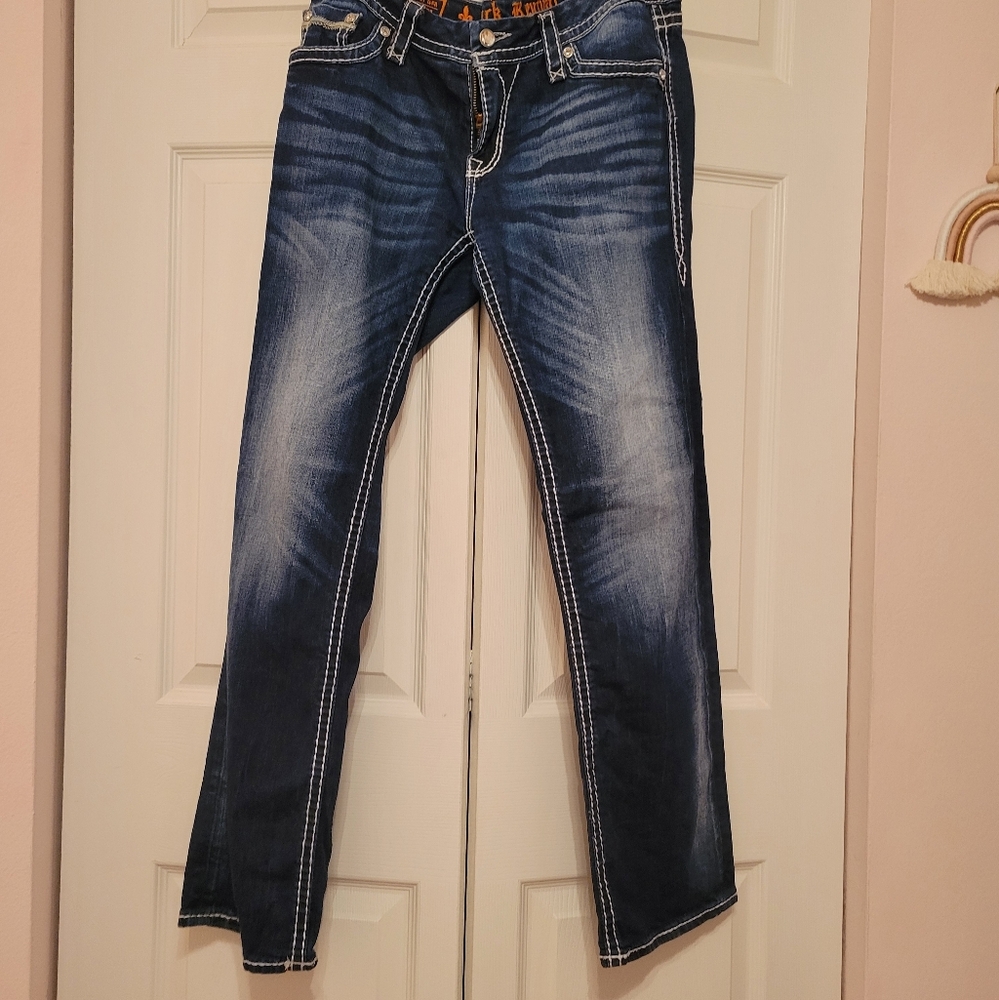 Rock Revival Blue Jeans Raven Easy Straight sz 30